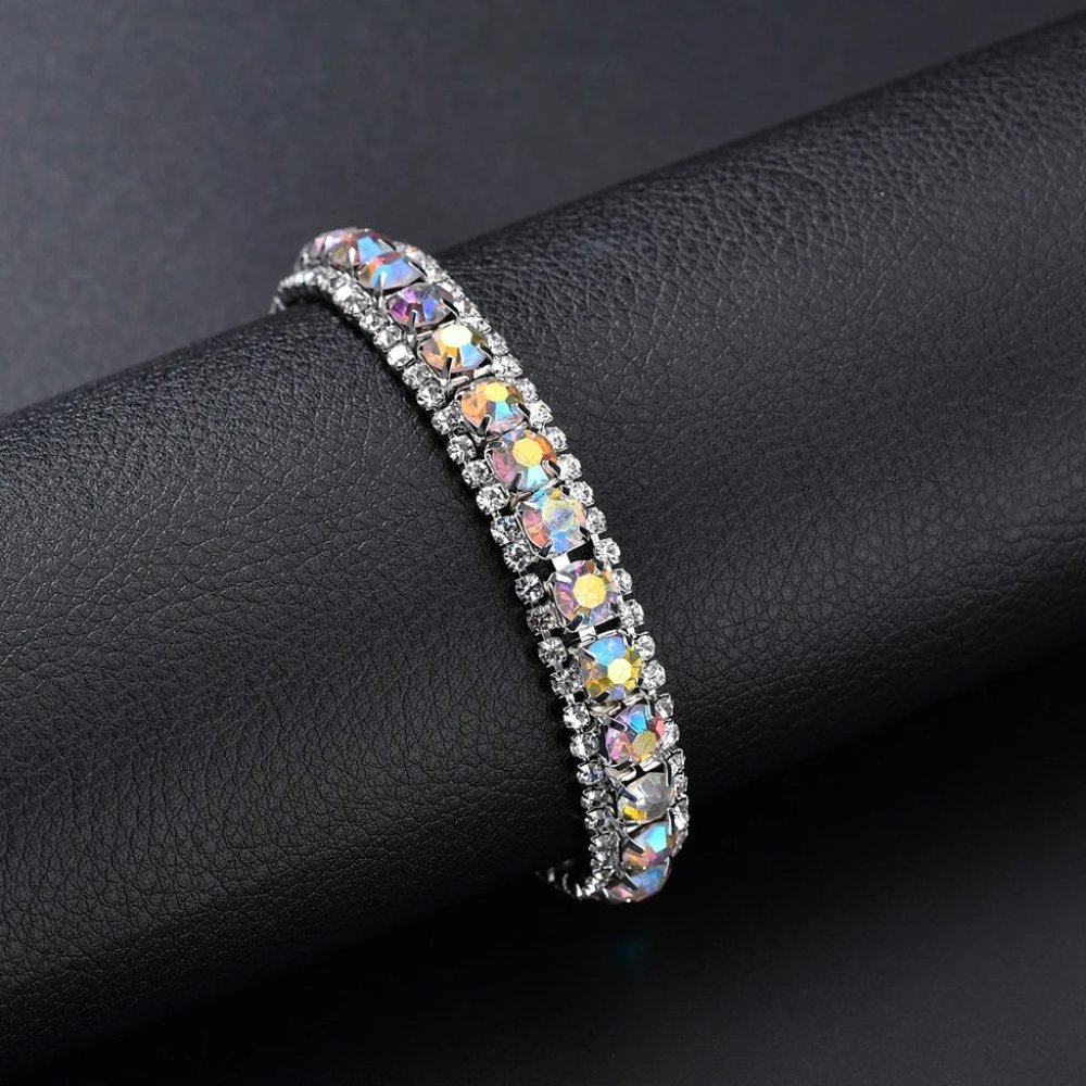 AB Crystal & Rhinestone Bracelet - Picture 2 of 4